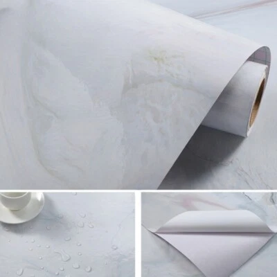 5m*40cm Marble Printed Sticker Self Adhesive Oil Proof Faux Tile Wallpaper Decor - Imagem 1 de 4