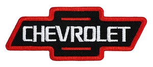 Giacca cappello Chevrolet Bowtie Ricamata Nero/Rosso Ferro su Cucito Zaino - Foto 1 di 2