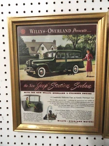 1948 Willys Overland Motors Vintage Ad Green Jeep Station Sedan Vintage Original - Picture 1 of 1