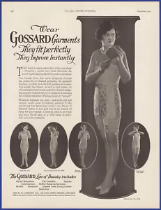Vintage 1925 GOSSARD Garments Lingerie Fashion Ephemera 20s Print Ad - Picture 1 of 1