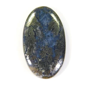 COLGANTE CABUJÓN OVALADO MARCASITA NATURAL 44.CT PIEDRA PRECIOSA 37x21x5 mm BR=0249 - Imagen 1 de 7
