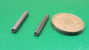 Pin de resorte de rollo ranurado de acero inoxidable 420, diapositiva de 1/8" x 1,0" de largo, 100 piezas - Imagen 1 de 12