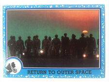 Topps E.T. Extra Terrestrial 1982 Trading Card Return To Outer Space 81