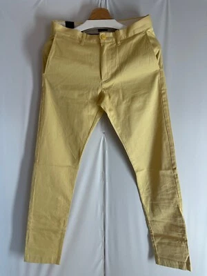 J.Crew NWT 484 Slim-fit pant in stretch chino Yellow Size 28W/32L E1589 - Image 1 of 4