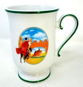 Porzellan Tasse - Palmolive - weiß mit grünem Rand ca. 11,5 cm hoch - Bild 1 von 3