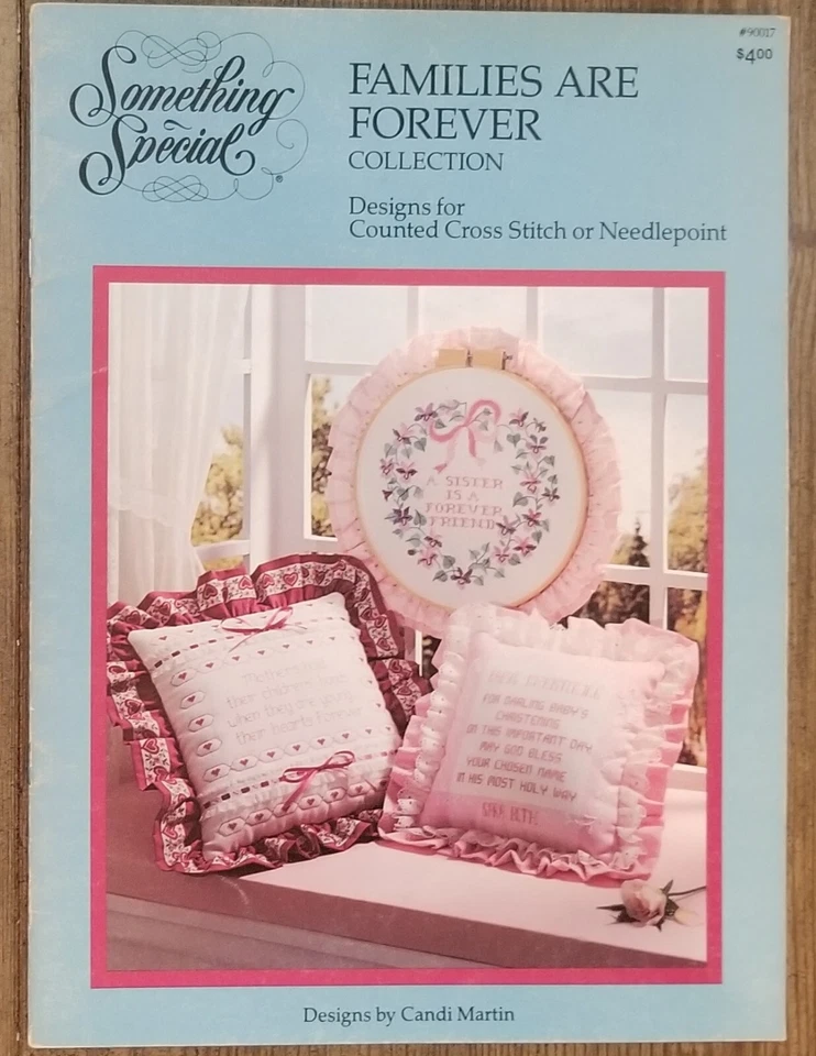 FAMILIES ARE FOREVER COLLECTION 7 cross stitch patterns By Candi Martin - Image 1 of 4