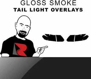 Rtint Tail Light Tint Overlay for Toyota Corolla 2011-2013 - Gloss Smoke - Picture 1 of 11