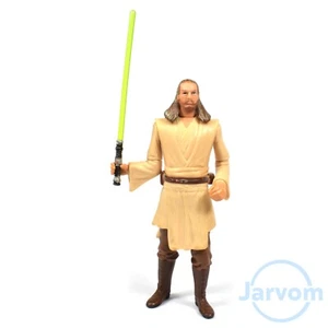 Star Wars 3.75" TPM Menace Episode 1 Jedi Duel Qui-Gon Jinn Loose Complete - Picture 1 of 1