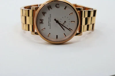 Damas Marc by Marc Jacobs MBM3244 Esfera Plateada Oro Acero Inoxidable St Reloj Nuevo Batt Foto 1 de 4
