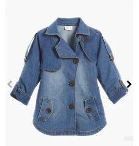 Chicos Modern Denim Trench Jacket XL - Picture 1 of 13