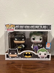 Funko Pop White Knight Batman & White Knight Joker 2 Pack PX Previews Exclusive - Picture 1 of 6