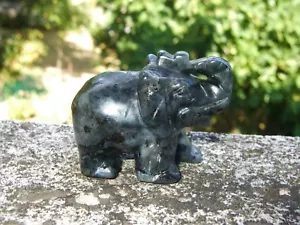 - Tiere Hartstein - ELEFANT aus LARVIKIT -- - Bild 1 von 1