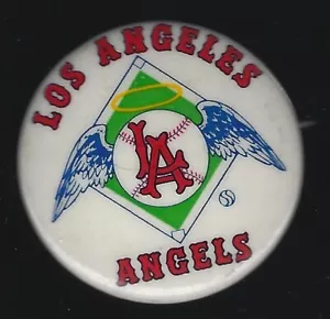 Botón Pinback PM-10 original 1961-65 Los Angeles Angels 1 3/4 pulgadas - Imagen 1 de 2