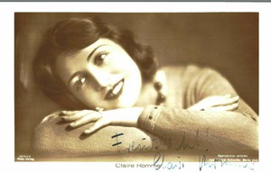 Claire Rommer Original Signature On Ross Card No. 8084 A