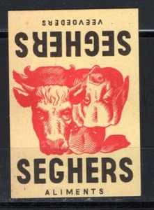 MATCHBOX LABELS BELGIUM- Seghers food for cattle- ** - Picture 1 of 1
