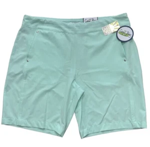 Coral Bay Golf Shorts Women Size Med , Large & XL 2 Pocket Mint Green UPF 50New - Picture 1 of 24