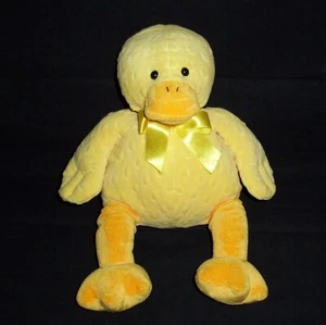 15" Mary Meyer Baby Dimples Yellow Duck Minky Dot Bumpy Stuffed Animal Lovey - Picture 1 of 1