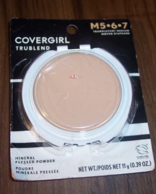 CoverGirl TruBlend Mineral Pressed Powder Translucent Medium M 5-6-7 AS SHOWN Z7 - Image 1 of 2