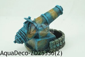 Bellissimo piccolo cannone in resina 4,5" decorazione/ornamento rovina (SPEDITO DAGLI USA) - Foto 1 di 2