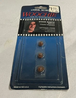 Nuevo Woochie de Cinema Secrets Escenario Verrugas Disfraz Accesorio De Colección Foto 1 de 2
