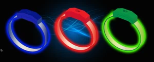 LED WRISTBANDS LIGHT UP BANDS NIGHTCLUB LED WRISTBANDS 100 PACK - Bild 1 von 3