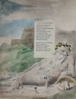 Large Beautiful Antique William Blake Ode On A Distant Prospect Of Eton College