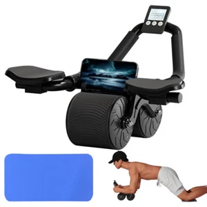 Abdominal Wheel Automatic Rebound Elbow Support Anti-Slip Fitness Roller Trainer - Picture 1 of 11