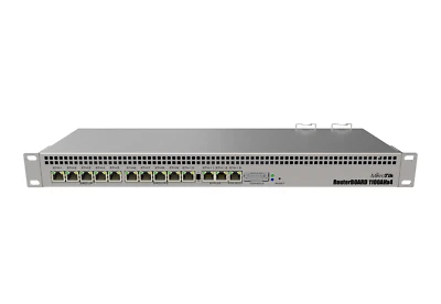 Mikrotik RB1100AHx4 RouterBoard 13 x Gigabit port 802.3af 1 GB RAM 1U Rackmount - Image 1 of 4