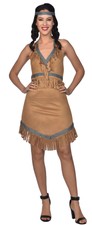 Adult Little Swallow Native American Indian Princess Fancy Dress Costume Outfit