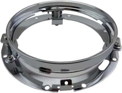 7" Inch Led Headlight Bracket for Harley Davidson Motorcycle Chrome Round Ring - Image 1 of 3