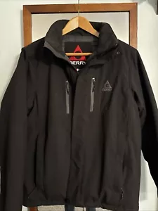 Gerry Insulated Winter Jacket Coat Outdoor Snow Ski Black Washable No Hood Men M - Picture 1 of 4