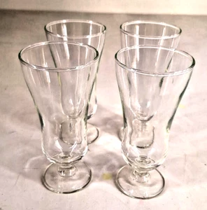 Set of Four (4) Glastonbury Lotus Blown Glass Parfait Glasses - Picture 1 of 7