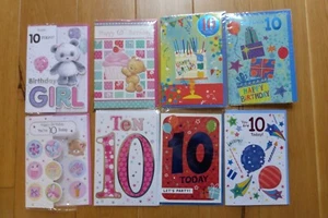 Boys Girls Age 10 / 10th Birthday Card - Size 13cm x 19cm - Picture 1 of 13