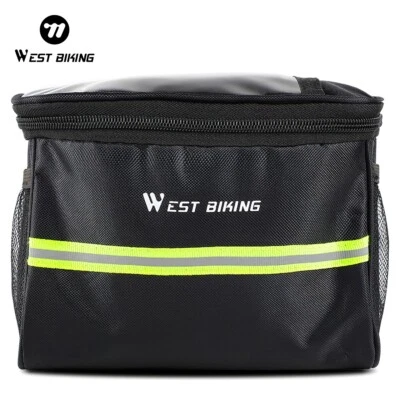 Waterproof Bike Front Handlebar Bag Portable Bicycle Bag Bicycle Basket Bag 4L - Image 1 of 4