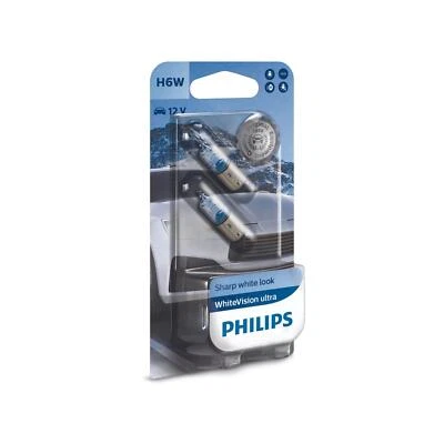 2x Philips WhiteVision ultra H6W Halogen 6W 12V Autolampen Glühlampen - Bild 1 von 3