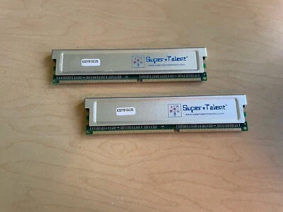 (2)  D32PB12H Super Talent 512 MB DDR-400 PC3200  Memory Free Shipping - Image 1 of 2