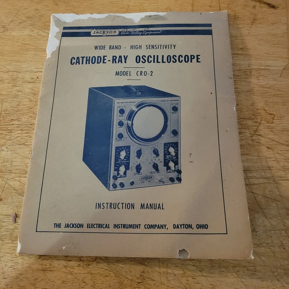 Osciloscopio de rayos catódicos vintage Jackson modelo CRO-2 - manual de instrucciones Foto 1 de 4
