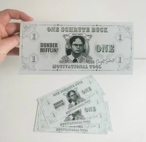 Tarjeta Dwight Schrute y Schrute Bucks - Cumpleaños de The Office US Dunder Mifflin - Imagen 1 de 5