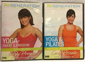 2 Regeneration workout exercise fitness DVD lot, yoga Pilates sweat and freedom - Picture 1 of 7
