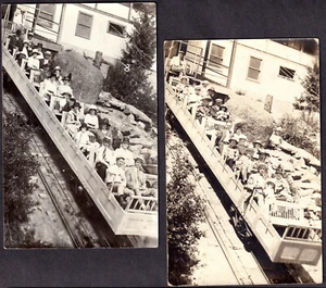 c 1910's Manitou Incline RPPC 2x Tourists Colorado Springs Real Photo PostCard - Picture 1 of 12
