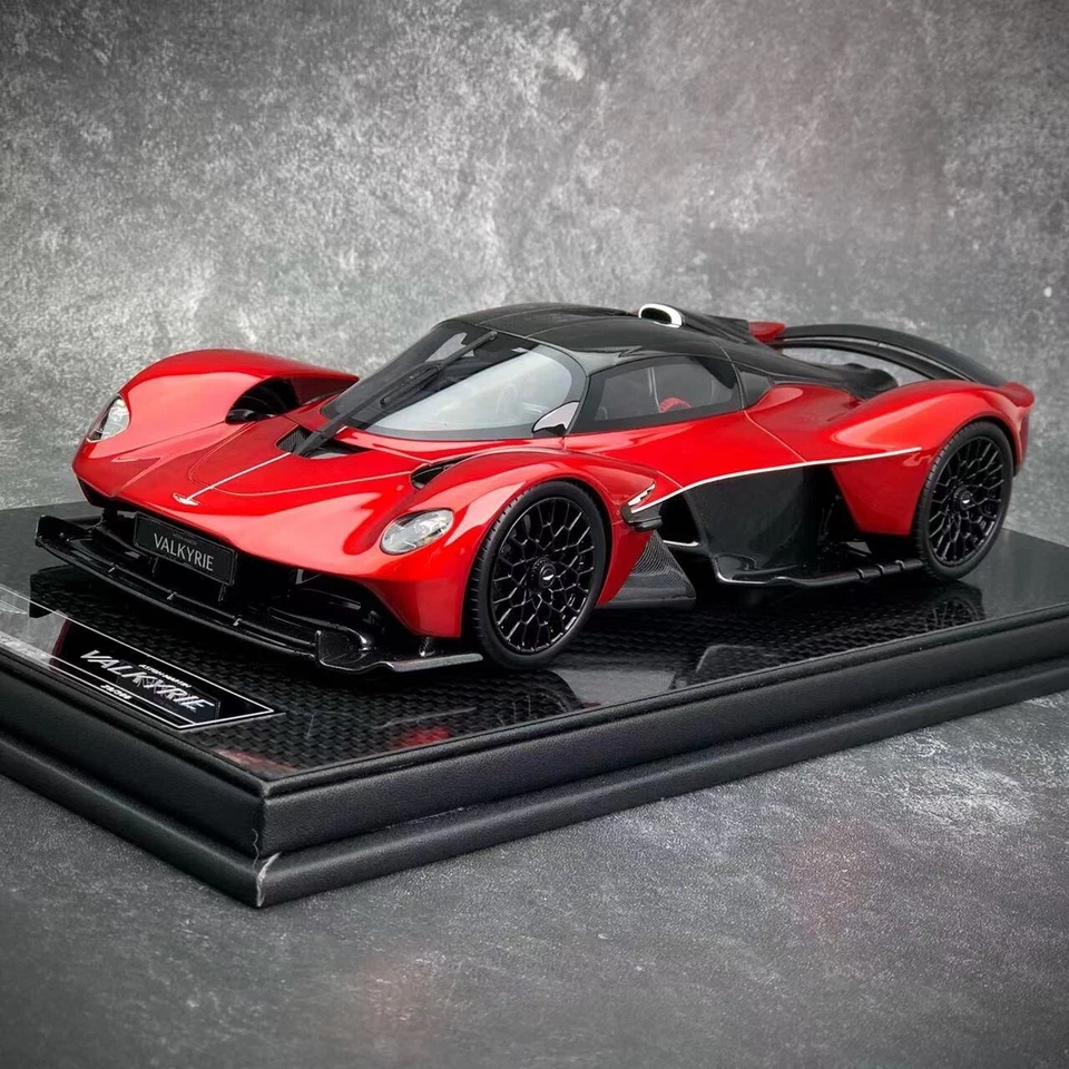 Frontiart 1/18 Aston Martin Valkyrie Supercar Model Met. Candy Red F106-77 LE300 - Image 1 of 4