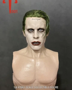 XT001 1/6 Jared Leto Crazy Joker Head Carving Fit for 12'' TBLeague Action Figur - Picture 1 of 4