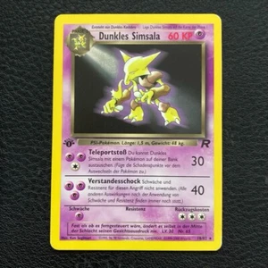 Pokemon Karte Dunkles Simsala 1. Edition Team Rocket 18/82 - Deutsch - Bild 1 von 3