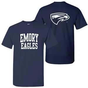 Emory Eagles Front and Back Print T-Shirt - Navy - Picture 1 of 7