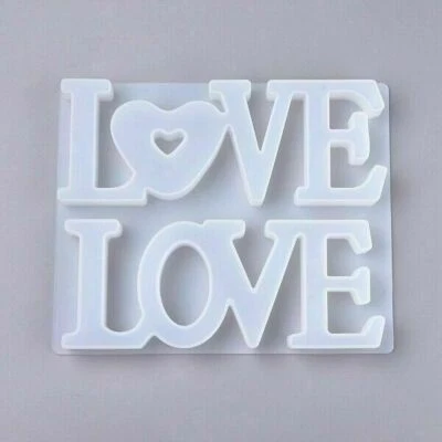 MARKENLOS Molde Silicona LOVE Letra 22x18cm Artesanía Resina Molde Decoración