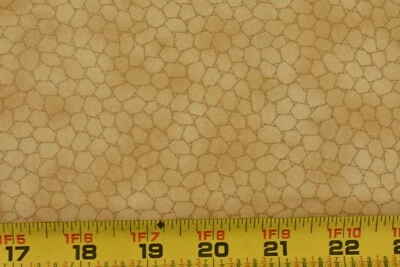 22" Long, Marbled-Gold Honey-Comb-Look Quilt Cotton, Blank Quilting, P6615 - Image 1 of 4