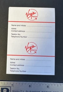 Virgin Express - Self-Adhesive Address Label - Mint - Picture 1 of 2
