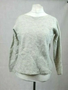Poetry Boxy Boiled Wool Grey Sweater Size 16 Uk rrp £99 CR009 GG 10 - Picture 1 of 4