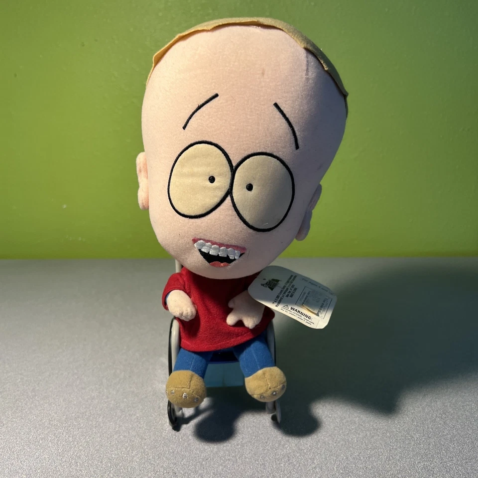 Juguete de peluche South Park Timmy con silla de ruedas 12" ORIGINAL 2000 SIN PROBAR Foto 1 de 4