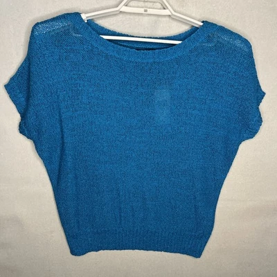 Suéter Chaps Ralph Lauren Pullover Manga Corta Turquesa Mujer Extra Grande Foto 1 de 4